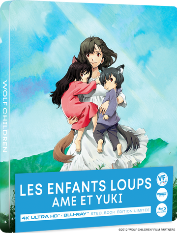 Les Enfants Loups, Ame & Yuki - Édition Steelbook Combo 4K/Blu-ray